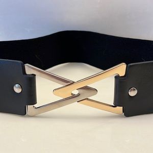 Silver/Gold Triangle Chunky Belt